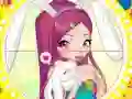 Игра Winx bunny style: Round Puzzle онлайн