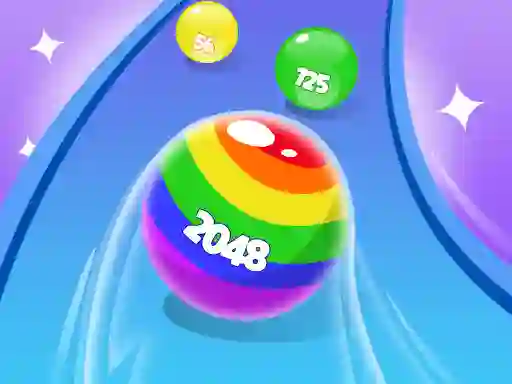 Игра 2048 Run Gorgeous Balls онлайн