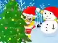 Игра Minions Christmas Snowball Wars онлайн