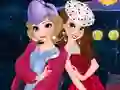 Игра Anna and Elsa Cocktail Dresses онлайн