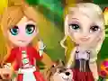 Игра Little Elsa In Red Hood онлайн