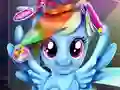 Игра Rainbow pony real haircuts онлайн