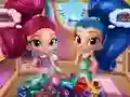 Игра Shimmer And Shine Wardrobe Cleaning онлайн