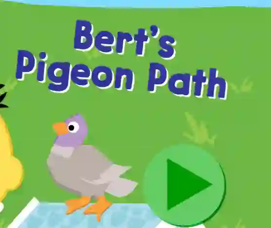 Игра 123 Sesame Street: Bert's Pigeon Path онлайн