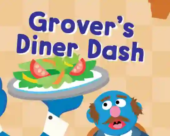 Игра 123 Sesame Street: Grover's Diner Dash онлайн