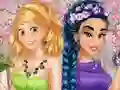Игра Colors of Spring Princess Gowns онлайн