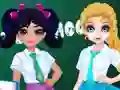Игра Jacqueline and Eliza School Bag Design Contest онлайн