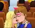 Игра Yellow Bus Kiss онлайн