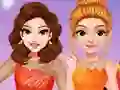 Игра Princesses Ice Skating Dress Up онлайн
