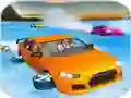 Игра Crazy Water Surfing Car Race онлайн