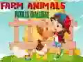 Игра Farm Animals Puzzles Challenge онлайн