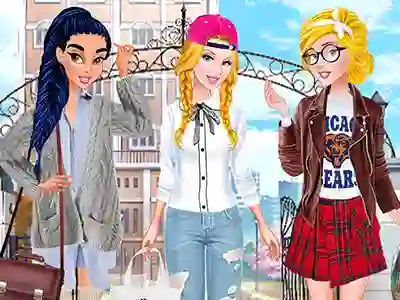 Игра Princesses: Back to School Collection онлайн
