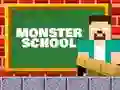 Игра Monster School: Roller Coaster & Parkour онлайн
