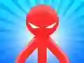 Игра Red Stickman vs Monster School онлайн