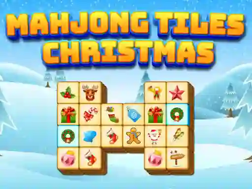Игра Mahjong Tiles Christmas онлайн