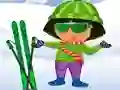 Игра Dora Ski Dress up онлайн