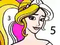 Игра Princess Coloring By Number онлайн
