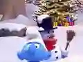 Игра Smurfy Snowballs онлайн