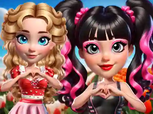 Игра Vibrant Hearts Glamour vs Punk онлайн