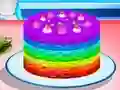 Игра Cooking Rainbow Cake онлайн