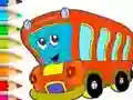 Игра Coloring Book: Bus онлайн