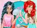 Игра Jasmine and Ariel Wardrobe Swap онлайн