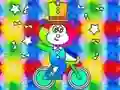 Игра Coloring Book: Monkey Rides Unicycle онлайн