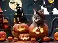 Игра Jigsaw Puzzle: Halloween Cat онлайн