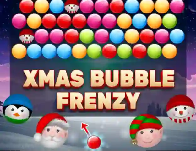 Игра Xmas Bubble Frenzy онлайн