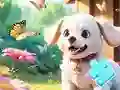 Игра Jigsaw Puzzle: Dog In Garden онлайн