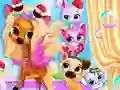 Игра Pets Grooming Bubble Party онлайн