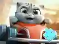 Игра Jigsaw Puzzle: Cat Racing Driver онлайн