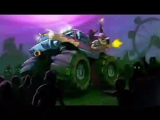 Игра Zombie Smash: Monster Truck Racing онлайн