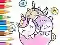Игра Coloring Book: A Cup Of Unicorn онлайн