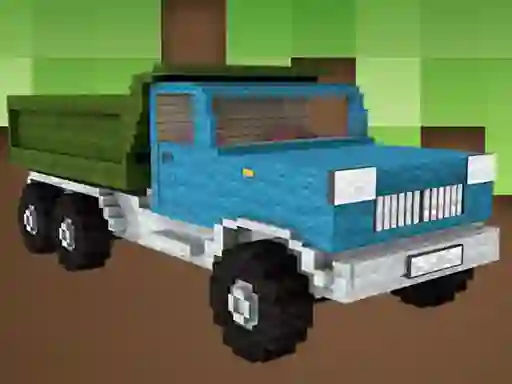 Игра Blockcraft Truck Jigsaw онлайн