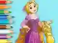 Игра Coloring Book: Princess Rapunzel онлайн