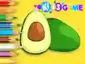 Игра Coloring Book: Avocado Fruit онлайн