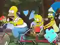 Игра Jigsaw Puzzle: Simpson Family Riding онлайн