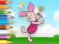 Игра Coloring Book: Piglet Holds Toy Windmill онлайн