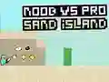 Игра Noob vs Pro Sand Island онлайн