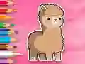 Игра Coloring Book: Cute Alpaca онлайн