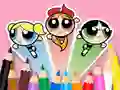 Игра Coloring Book: The Powerpuff Girls онлайн