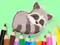 Игра Coloring Book: Baby Raccoon онлайн
