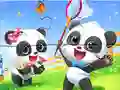 Игра Jigsaw Puzzle: Baby Panda Spring Outing онлайн