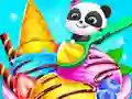 Игра Baby Panda Ice Cream Truck онлайн
