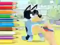 Игра Coloring Book: Bluey And Bingo онлайн
