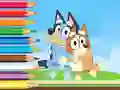 Игра Coloring Book: Bluey And Bingo Holiday онлайн