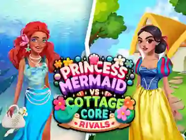Игра Princess Cottage Core vs Mermaid Core Rivals онлайн