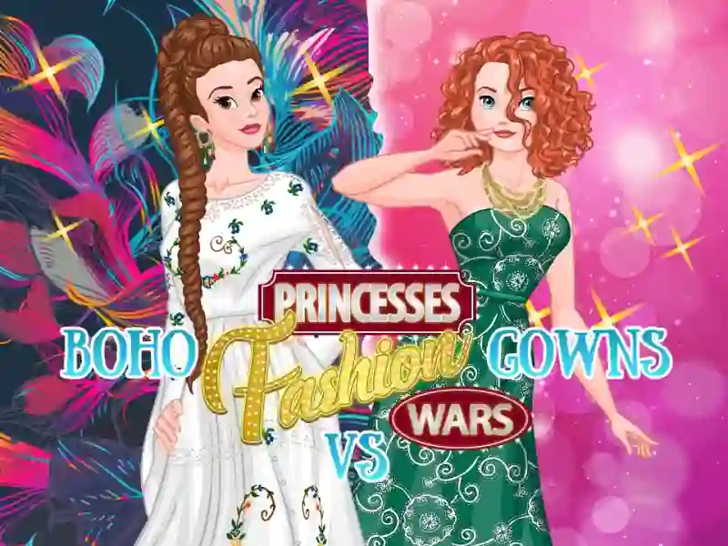 Игра Princesses: Boho Vs Dress Fashion Wars онлайн