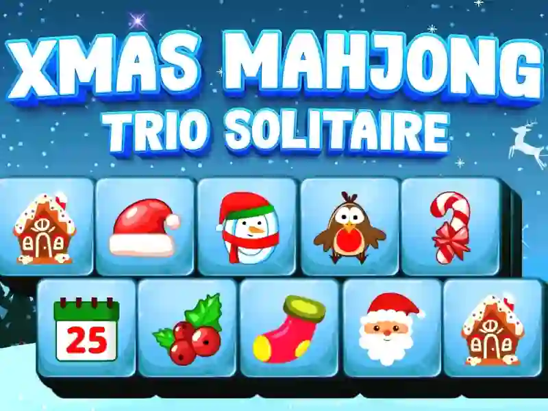 Игра Xmas Mahjong Trio Solitaire онлайн